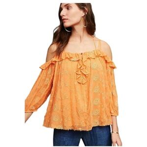 Anthropologie Floreat off shoulder top
